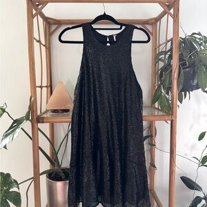 Free People Black Sequin Dress – Flashy & Flirty